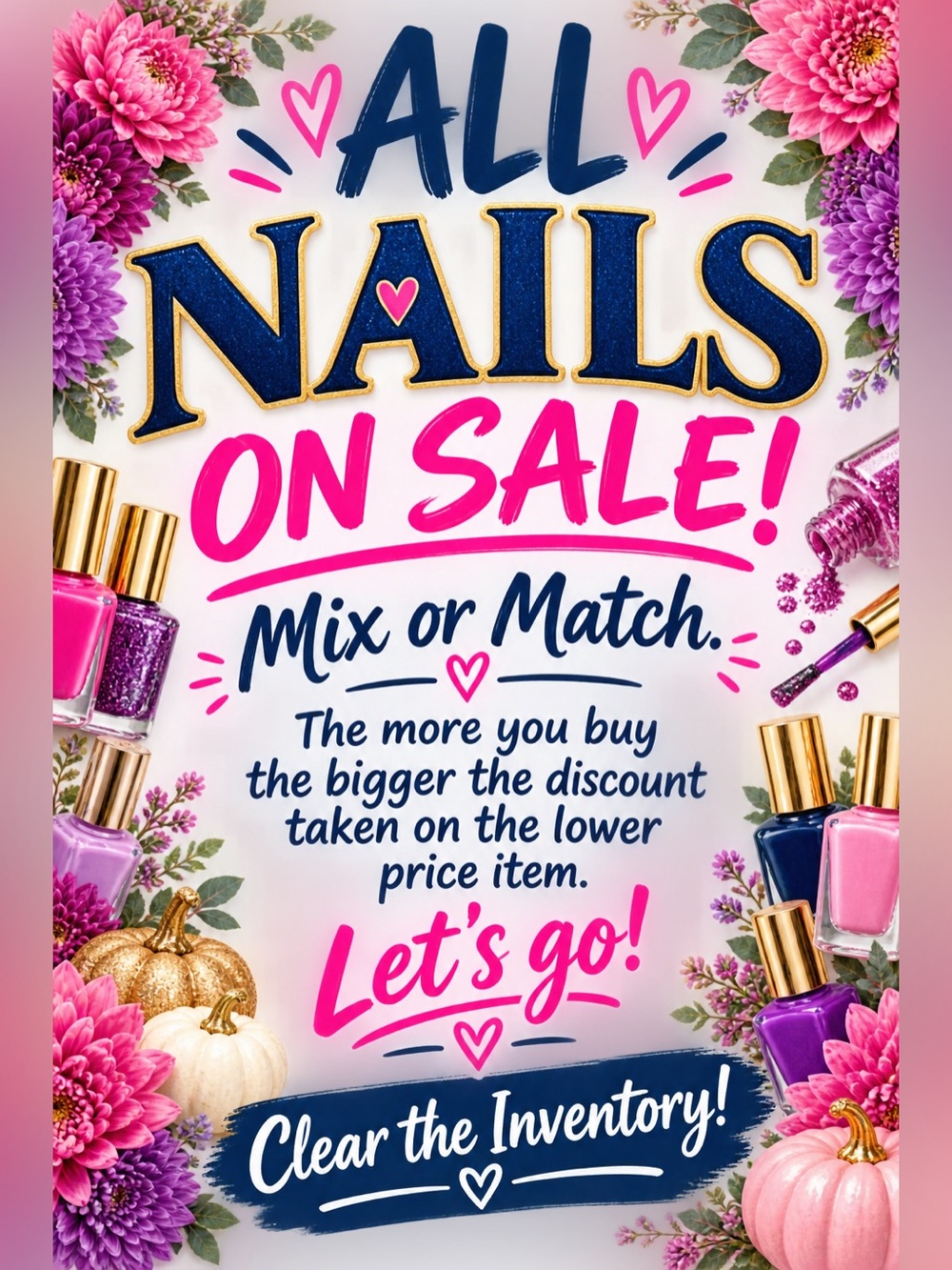 Mix & Match Nail Polish Set - Pink & Purple Shades